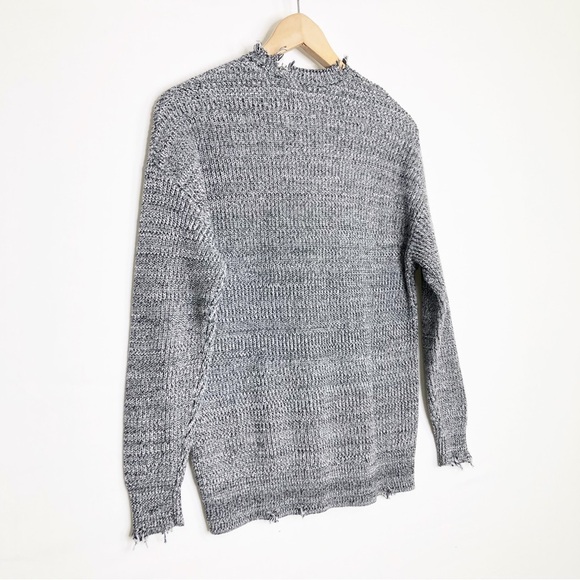 Pistola gray heathered distressed, crewneck sweater - Picture 8 of 10
